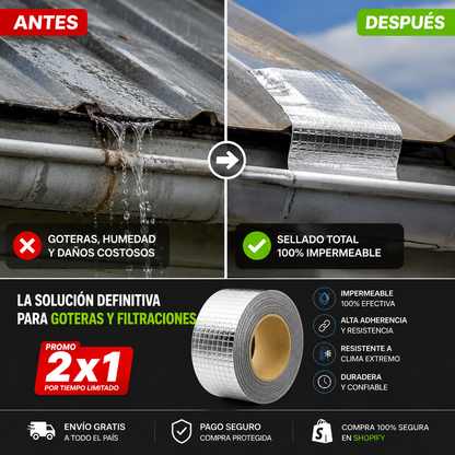 OFERTA 2X1 CINTA IMPERMEABLE(10MT X 5CM)